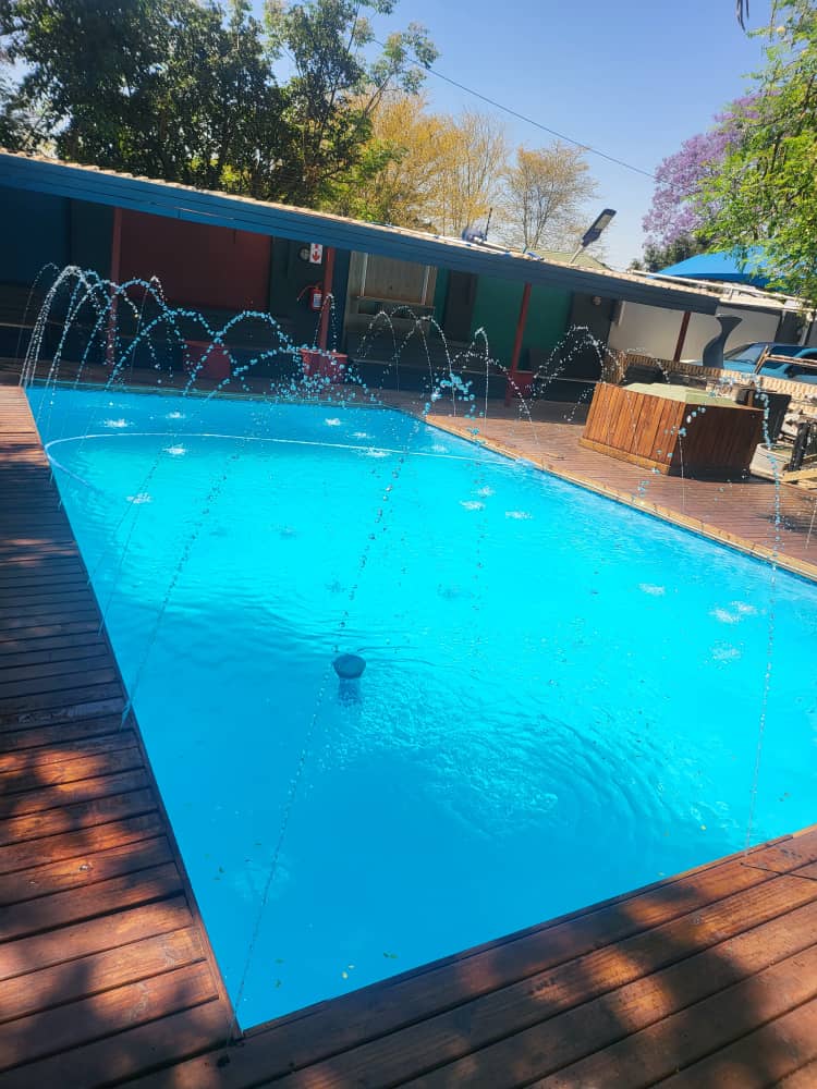 Swimming pool and braai area